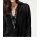 Designer-Chiffonbluse, schwarz