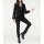 Designer-Chiffonbluse, schwarz