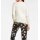 Designer-Pullover m. Strass, offwhite