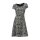Bodyforming-Jacquardkleid, schwarz-beige