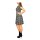 Bodyforming-Jacquardkleid, schwarz-beige