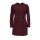 Designer-Ziegenveloursledermantel, bordeaux