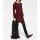 Designer-Ziegenveloursledermantel, bordeaux