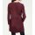 Designer-Ziegenveloursledermantel, bordeaux