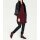Designer-Ziegenveloursledermantel, bordeaux