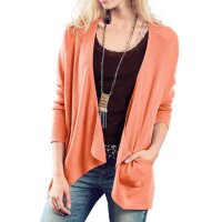 Feinstrickjacke, apricot