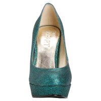 Evening pumps, emerald