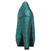 Evening pumps, emerald