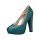 Evening pumps, emerald