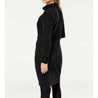 Two in one knit dress, black
