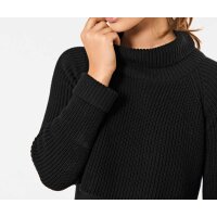Two in one knit dress, black