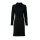 Two in one knit dress, black