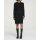 Two in one knit dress, black