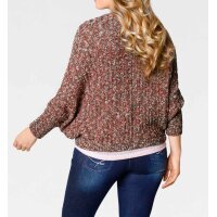 Designer-Grobstrickjacke, terracotta