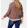 Designer-Grobstrickjacke, terracotta