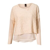 Sweatshirt with satin, apricot
