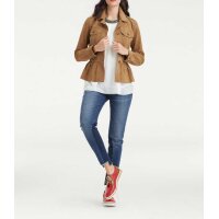 Velours leather jacket, beige