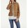 Velours leather jacket, beige