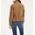 Velours leather jacket, beige