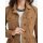 Velours leather jacket, beige