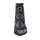 Marken-Velourslederstiefelette, schwarz-metallic