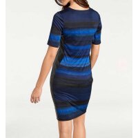 Optimizing sheath dress, royal blue - black