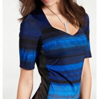 Optimizing sheath dress, royal blue - black