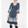Patch dress with flounces, blue