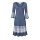 Patch dress with flounces, blue