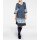 Patch dress with flounces, blue