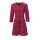 Velours coat with cut-outs, red