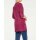 Velours coat with cut-outs, red