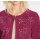 Velours coat with cut-outs, red