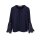 Designer-Spitzenbluse, nachtblau