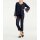 Designer-Spitzenbluse, nachtblau