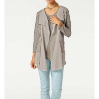 Designer two-piece shirt, stone