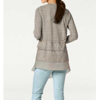Designer two-piece shirt, stone