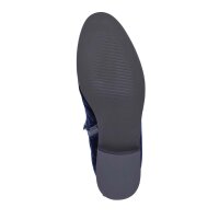 Samt-Overkneestiefel, nachtblau