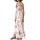 Designer-Maxikleid, koralle-weiß