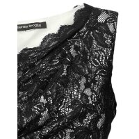 Lace shirt, offwhite-black