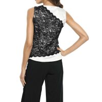Lace shirt, offwhite-black