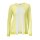 Designer-Cardigan, gelb-weiß