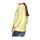 Designer-Cardigan, gelb-weiß