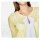 Designer-Cardigan, gelb-weiß