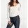 Flounce shirt, offwhite