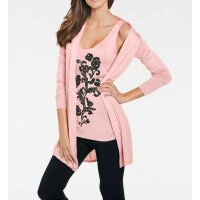 Designer-Feinstrick-Twinset, rosa