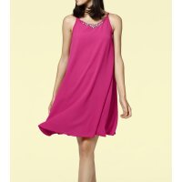 Designer-Kleid m. Kette, pink