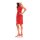 Dress with strass, coral