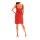 Dress with strass, coral