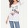 Shirt m. Pailletten, offwhite